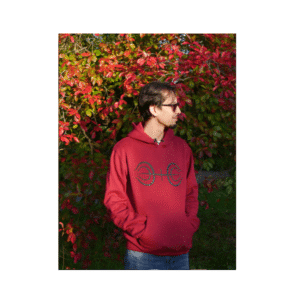 Hoodie bordeaux Naruto clan Senju design Nika-Gaï