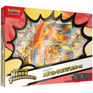 Coffret Pokémon Méga-Roitiflam-ex FR – Héros Transcendants