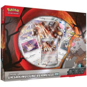 Coffret Pokémon Ursaking Lune Vermeille-ex FR – 4 boosters