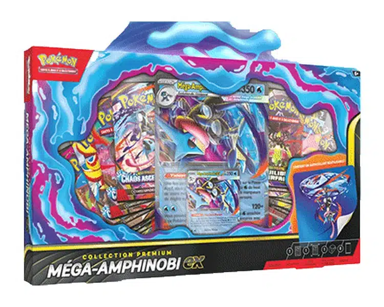 Collection Premium Méga-Amphinobi-ex Pokémon FR – 8 boosters